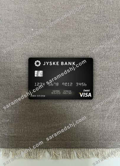 Denmark Jyske Bank visa debit card photolook front